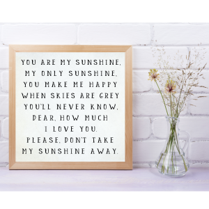You Are My Sunshine Vintage